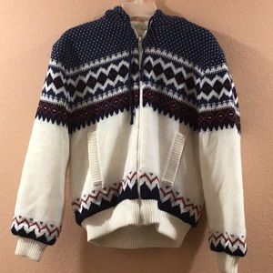 Vintage Acrylic Sweater Pullover Hoodie Unisex Size Medium